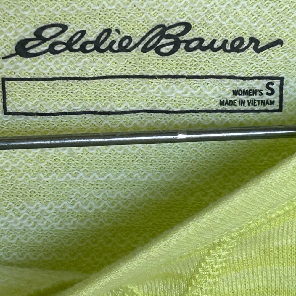 Eddie Bauer Yellow Lightweight Sweatshirt Women's Size Small - Picture 3 of 4